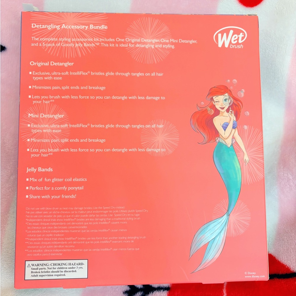 Disney Princess Ariel Wet Brush Detangling Accessory Bundle 👑💕 NWT! - Picture 2 of 3
